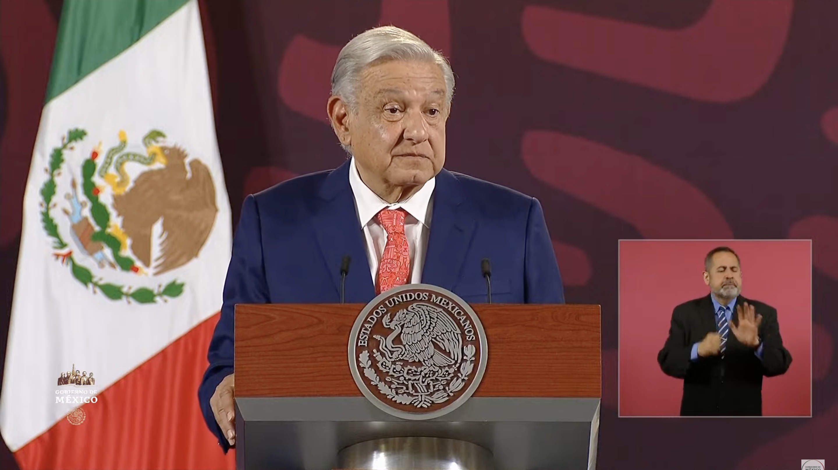 el presidente Andrés Manuel López Obrador en su conferencia matutina del 11 de marzo de 2024